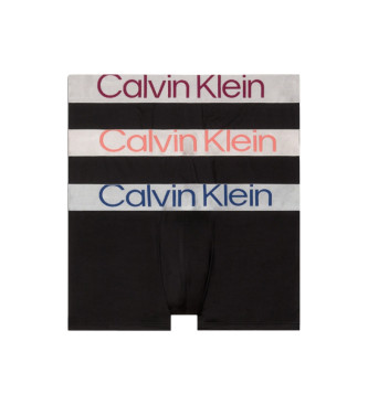 Calvin Klein 3-pack boxershorts med lg resning svart