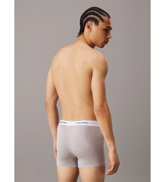 Calvin Klein Pack de 3 boxers de algodo moderno branco, cinzento, preto