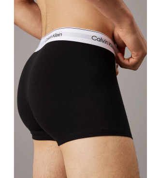 Calvin Klein Lot de 3 caleons modernes en coton blanc, noir, gris