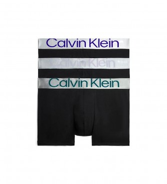 Calvin Klein 3 Pack Boxers - Steel Cotton black