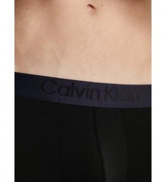 Calvin Klein Pack De 3 Bxers Tiro Bajo negro