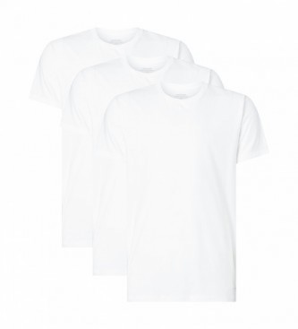 Calvin Klein Pack of 3 white Cotton Classics T-shirts