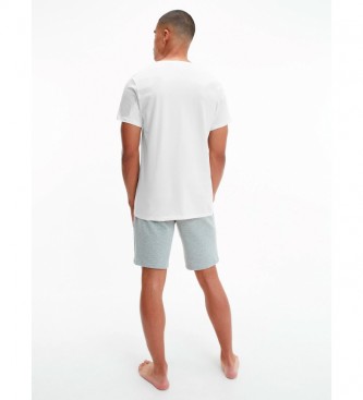 Calvin Klein Pacote de 3 camisetas de pescoço em V brancas