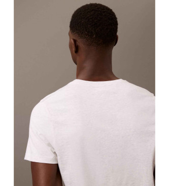 Calvin Klein Lot de 3 t-shirts  col ras du cou blanc, gris, bleu