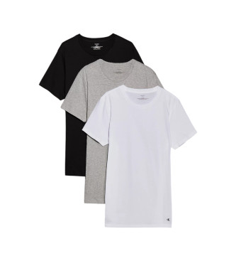 Calvin Klein Frpackning med 3 t-shirts med rund halsringning svart, gr, vit