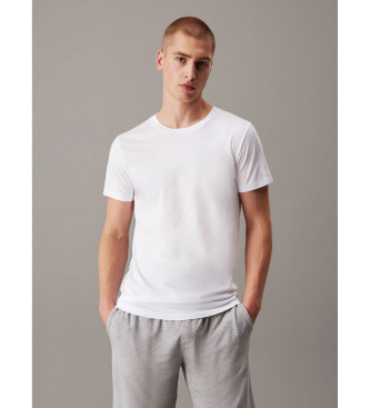 Calvin Klein Conjunto de 3 t-shirts com gola redonda preto, cinzento e branco