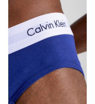 Calvin Klein Pack de 3 Slips Cotton Strech rojo, blanco, marino