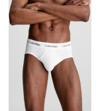 Calvin Klein Confezione da 3 slip in cotone elasticizzato bianco