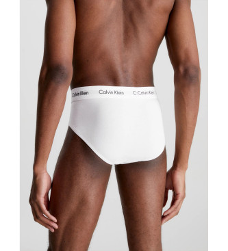 Calvin Klein Confezione da 3 slip in cotone elasticizzato bianco