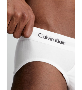 Calvin Klein Confezione da 3 slip in cotone elasticizzato bianco