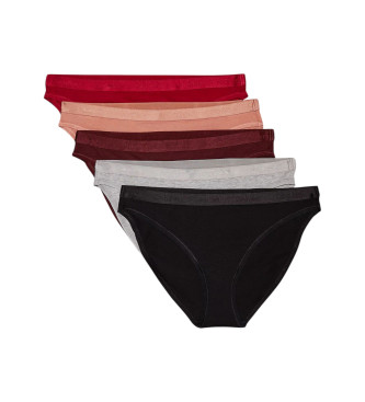 Calvin Klein Pack de 5 braguitas clsicas Modern Logo multicolor