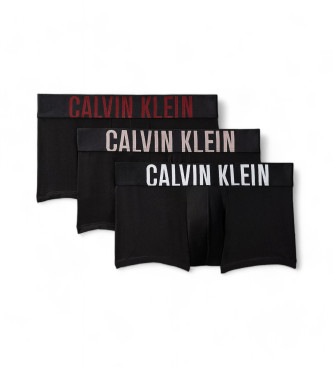 Calvin Klein Set van drie zwarte Low Rise boxers