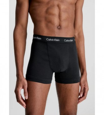 Calvin Klein Pack3 Boxers elásticos de algodão preto