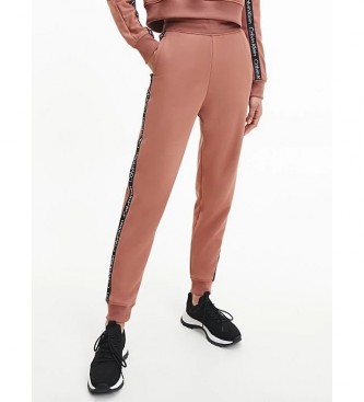 Calvin Klein Pantalon de survêtement en polaire marron