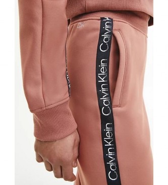 Calvin Klein Pantalón de chándal de felpa marrón