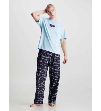 Calvin Klein Calas de pijama CK96 azul-marinho, azul