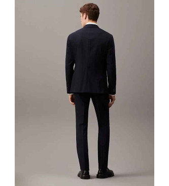 Calvin Klein Slim fit wool suit trousers navy