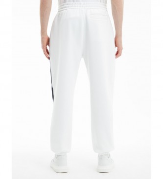 Calvin Klein Jeans Spodnie w kant Colorblock Hwk białe