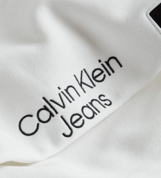 Calvin Klein Jeans Stacked bukser Colorblock Hwk hvid
