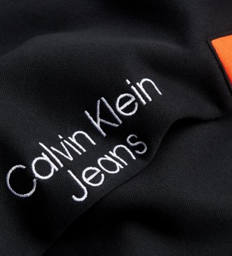 Calvin Klein Jeans Pantalón Stacked Colorblock Hwk negro