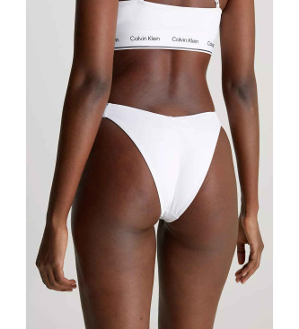 Calvin Klein Delta spodnji del bikinija bele barve 