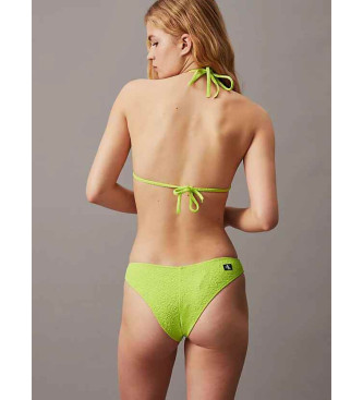 Calvin Klein Limetni trikotni zgornji del bikinija