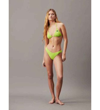 Calvin Klein Limetni trikotni zgornji del bikinija