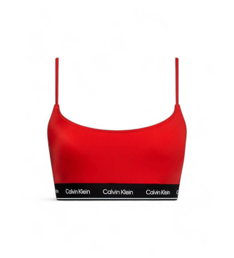 Calvin Klein Rdeč zgornji del bikinija z naramnicami