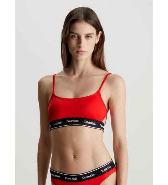 Calvin Klein Rdeč zgornji del bikinija z naramnicami