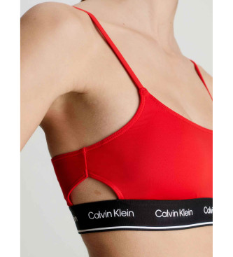 Calvin Klein Red bustier bikini top