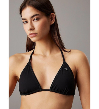 Calvin Klein Top de biquni triangular preto