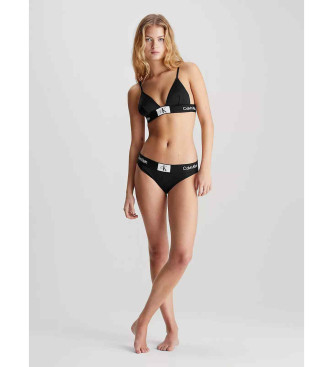 Calvin Klein Top bikini a triangolo nero