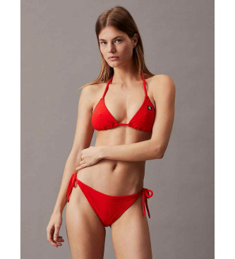 Calvin Klein Red triangle bikini top