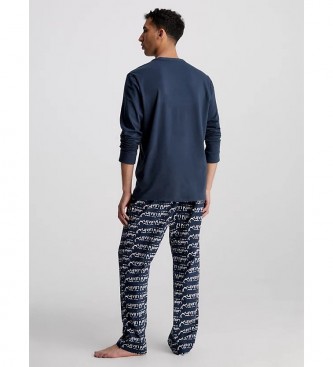 Calvin Klein Pyjama Modern Structure bleu
