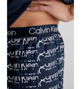 Calvin Klein Pigiama Blu Struttura Moderna