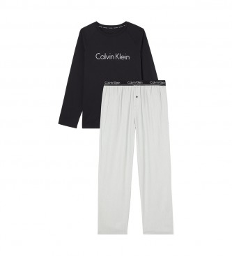 Calvin Klein Pyjama Set preto, cinzento