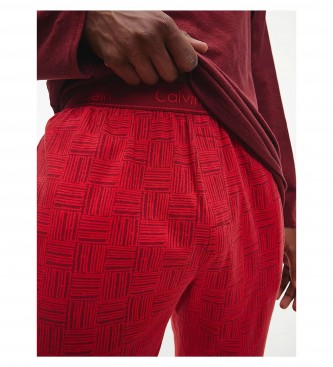 Calvin Klein Pajama Set red