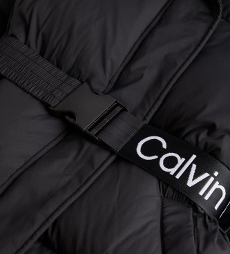 Calvin Klein Cinto de coluna de cintura longa preta