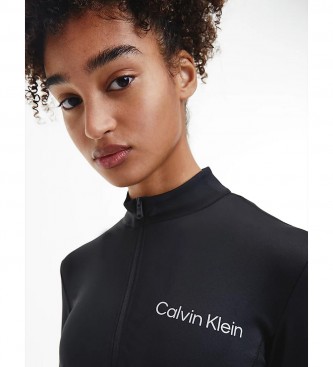 Calvin Klein Top tecnico nero a maniche lunghe