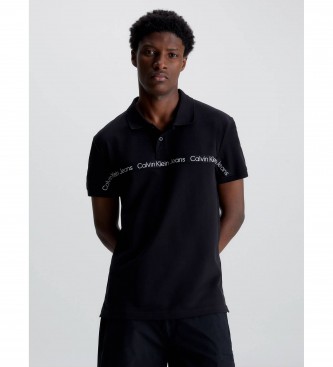 Calvin Klein Poloshirt mit schwarzem Logoband