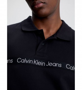 Calvin Klein Poloshirt mit schwarzem Logoband