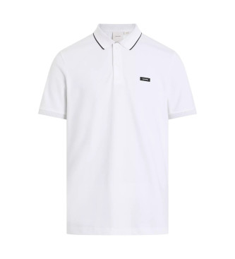 Calvin Klein Witte piqu polo