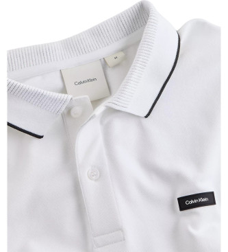 Calvin Klein Witte piqu polo