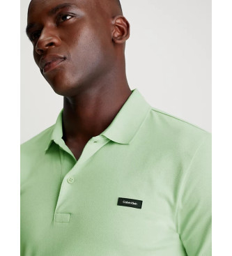 Calvin Klein Slim Stretch Pique Poloshirt mintgroen