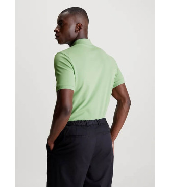 Calvin Klein Polo extensible Slim en piqu vert menthe