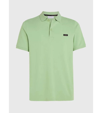 Calvin Klein Slim raztegljiva polo majica Pique mint green