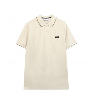 Calvin Klein Slim Pique Polo Shirt beige