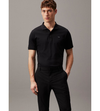 Calvin Klein Slim polo majica črna