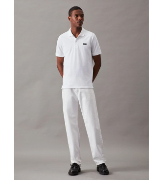 Calvin Klein Polo Slim Pique Stretch wei