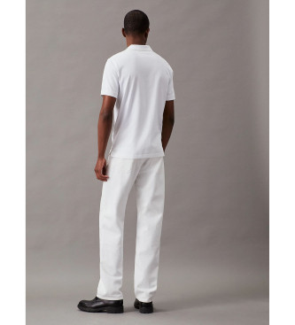 Calvin Klein Polo Slim Pique Stretch wei